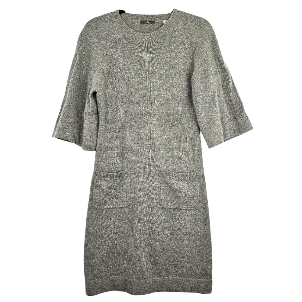 Cullen‎ Cashmere Dress Midi Gray Pockets Women's Size Small
